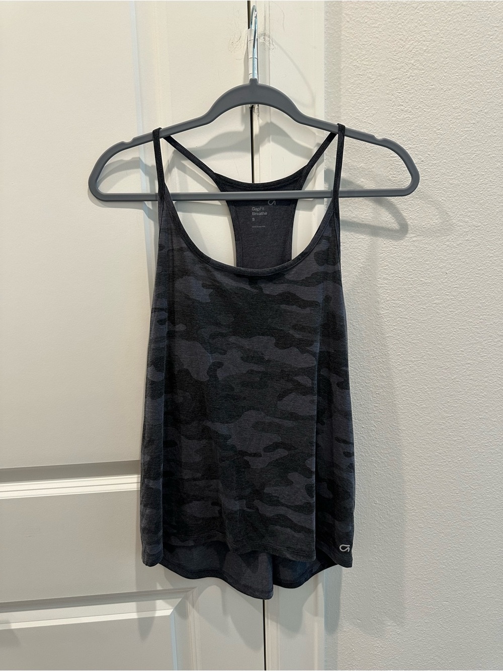 Grey Camo Racerback Tank Top - Gap